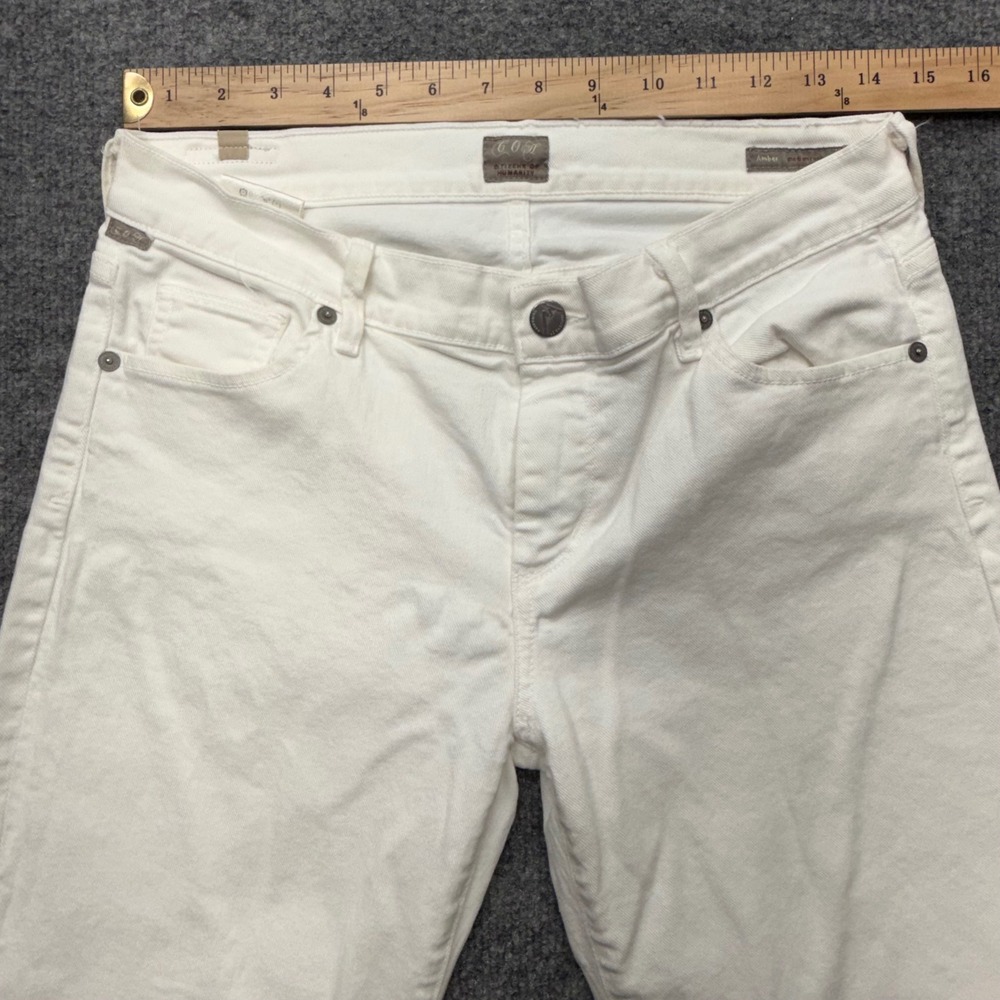Citizens of Humanity Amber White Medium Rise Bootcut Jeans Womens 29 Bootcut - Picture 9 of 9